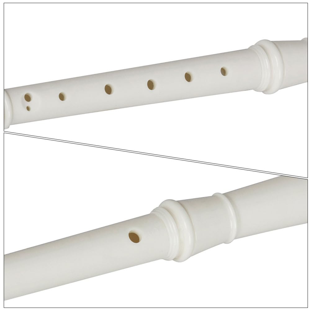 UPKOCH Clarinettes Enfants 8 Trous Ensemble 4 Instruments À Vent En RéSine LéGer Compact Pour Pratique Musicale DéButants Avec BâTon De Nettoyage
