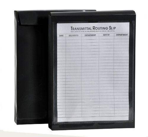 Lion File-N-Send Poly Inter-Office Envelopes, 10 X 13 Inches, Opaque Charcoal Gray (Black), 6 Ea/Pack, 1 Pack (22700-Cg) #TOP1