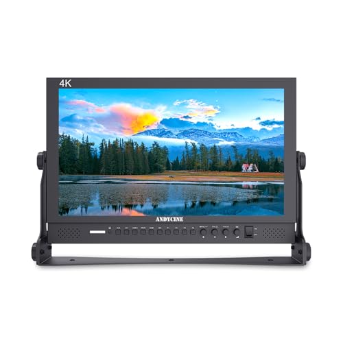 Image of ANDYCINE C173S 17.3 Inch 1920x1080 Resolution 4K HDMI 3G-SDI Input and Output Broadcast Production Monitor,Desktop Director's Monitor with YPbPr, Video