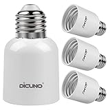 DiCUNO E26→E39 口金変換アダプター 電球ソケット 最大仕事率300w 165度耐熱 4個セット