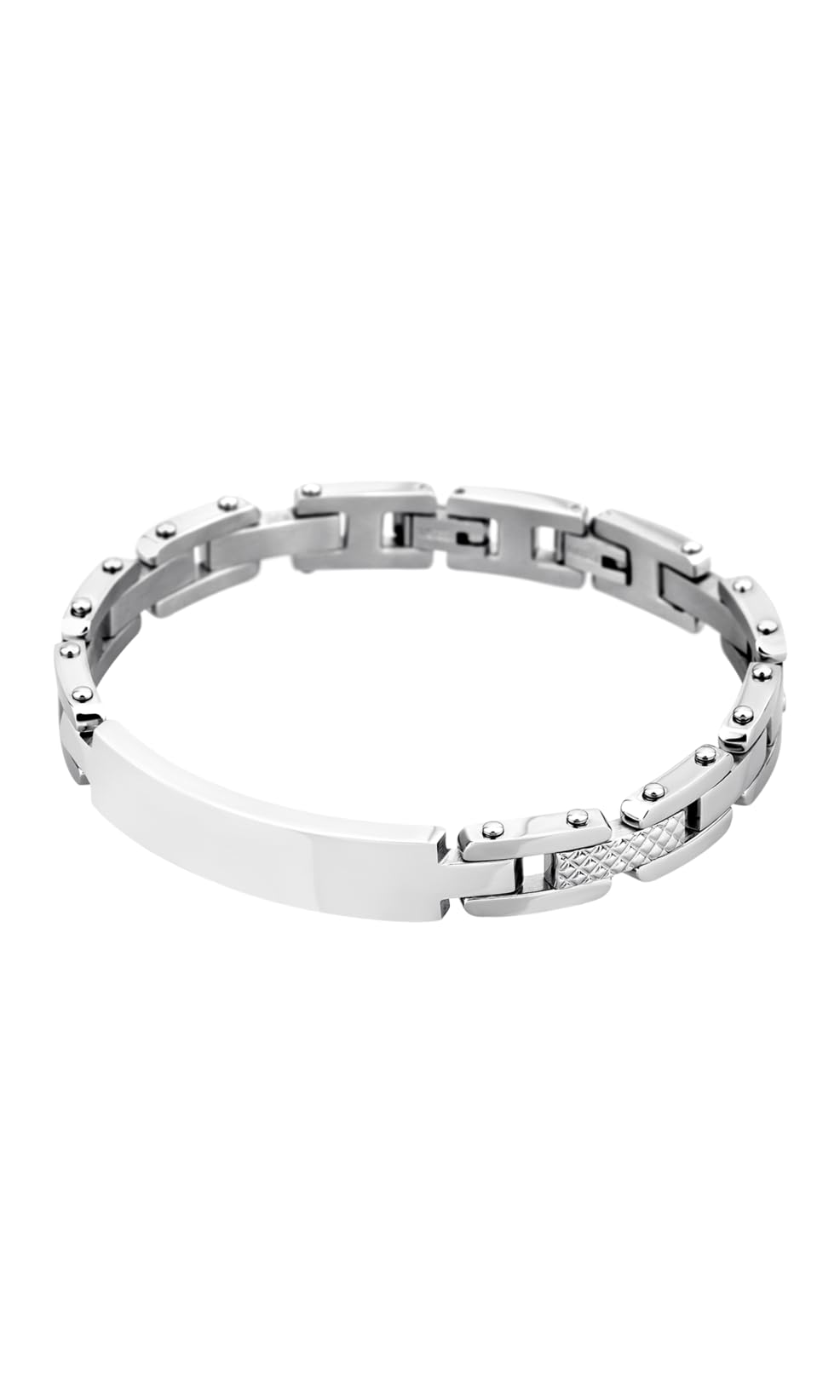 LOTUS STYLE Pulsera modelo LS1578-2/1 de la colección Men In Black en acero para caballero, Plata