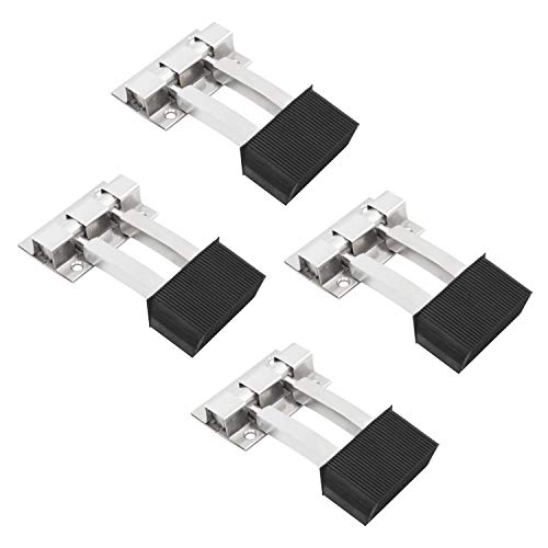 Image of Atlantic Stainless Steel Door Stopper Double Glossy Finish Pack of 4 Piece