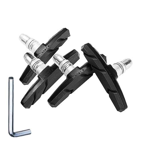 TUHDWJ 2 works V Bike Brake Pads, 70mm V Brake Blocks, Bicycle Brake Blocks Set including Hex Nuts and Spacer