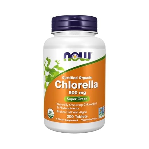 Clorela Orgânica Chlorella 500mg Importada EUA 200 Tabletes