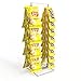 DS THE DISPLAY STORE Esposizione dello scaffale di patatine fritte con 32 clip, del supporto del chip di 2 file per il partito, bianco da 23" x 7.5"