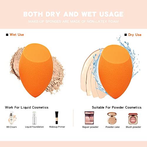 Large Beauty Blender-11Cm Extra Large Make Up Beauty Sponges Blender Xl,Oversized Beauty Blenders Bonus -1 Sponge Holders For Dry & Wet Use ,Jumbo For Face,Body ,Blush Cream,Foundation,Powder #TOP4