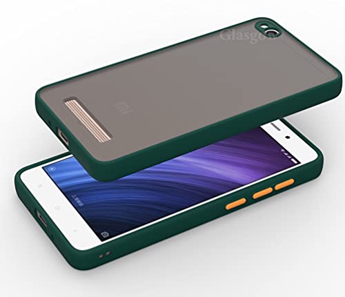 Image of Gorilion Designed for Mi Redmi 4 Camera Bump Protection Back Case Cover for Mi Redmi 4 - Dark Green