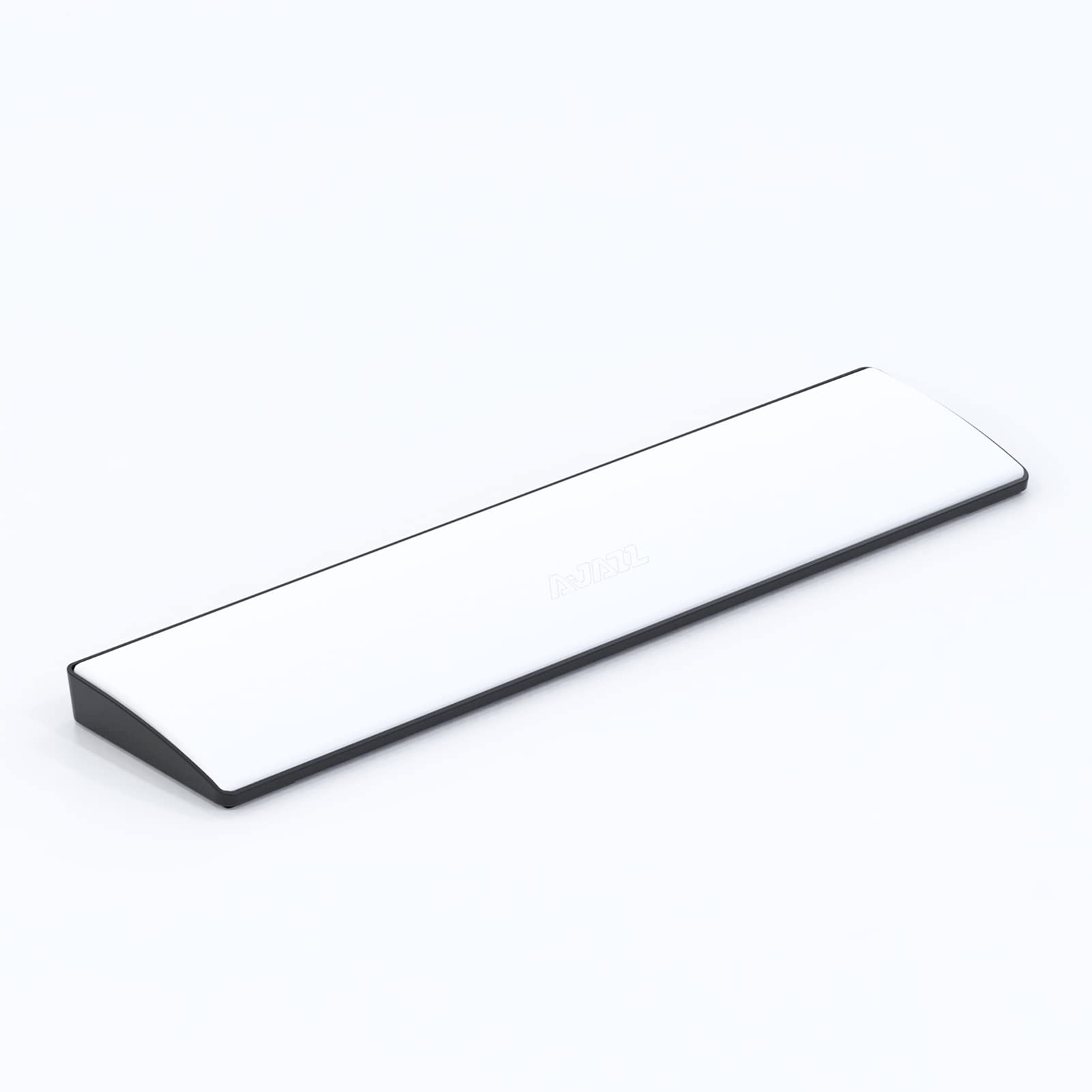 LomiluskrComputer Keyboard Wrist Rest Pad, PU Surface, Soft Memory Foam Filling, ABS Base with Anti-Slip Stickers, 60% 61 Keys Compact Size 11.42 x 2.76 x 0.78 in (White-61Key)