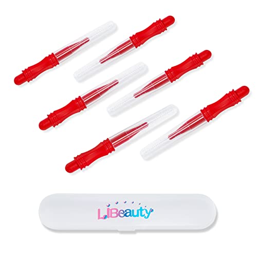 Libeauty Micro cepillo de pestañas, 6 unidades, varitas de rímel, brochas de maquillaje, kits de aplicadores para teñido de pestañas, extensiones de elevación de pestañas, laminación de cejas Cover