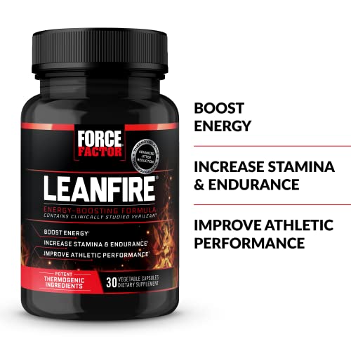 Force Factor Leanfire Pre Workout Energy Pills With Green Tea Extract And Caffeine To Increase Energy, Build Lean Muscle thumb #1
