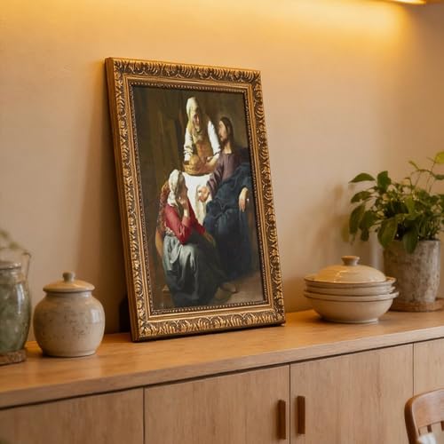 Impression sur toile Vermeer de haute qualité avec cadre - 6