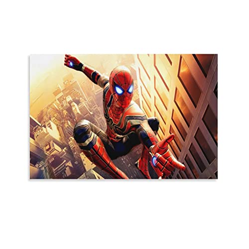 RZXYL Spider Man Peinture Sur Toile Impression Tableaux Coloré Abstraite Moderne Jet D'encre D'art Tableaux Domicile Chambre Murs Décoration Peintures 20x30inch(50x75cm)