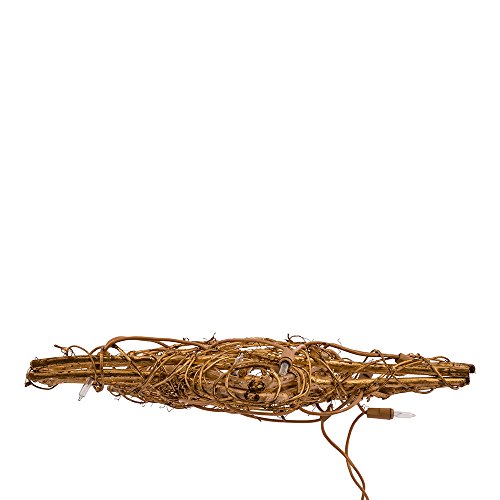 Kurt S. Adler Kurt Adler 20-Light Gold Rattan Star Treetop #TOP6