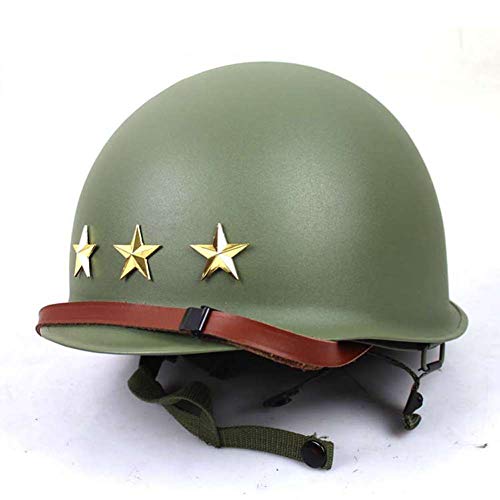 M1 Replica Helmet with Inner Helmet M1 Double Decker Helmet World War USA Army Safety Steel Helmet