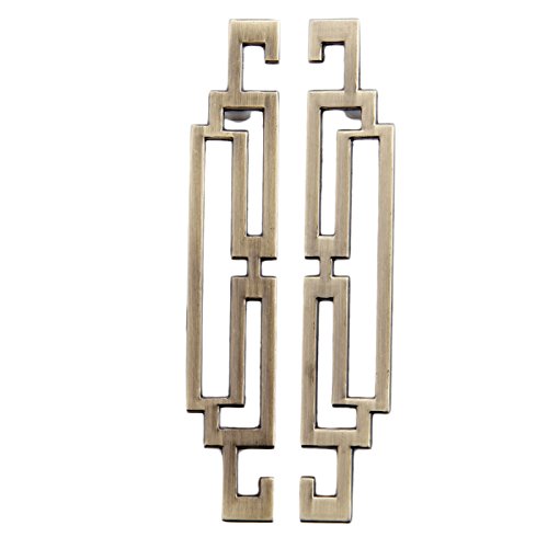 Mgoodoo Poignée de Porte Bronzée, Poignée de meuble Rétro Vintage, Poignée de Placard, Bouton de Meuble (1 pièce, 96mm)