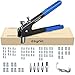 Produktbild eSynic Nietzange Set 86 Stück Nietmutternzange Set Gewindenietzange Nietpistolen Werkzeug Gewinde Blindnietzange Popnietenzange Einnietmutternzange Set M3 M4 M5 M6 M8 Dorne und 80pcs Blindnietmuttern