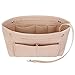 Produktbild sevenjuly Geldbeutel-Beutel-Organisator Beige Filztasche Organisator Filz Taschen Organizing Tasche Tragetasche 25 * 10 * 15cm-Speicher-Beutel, Speicherbedarf