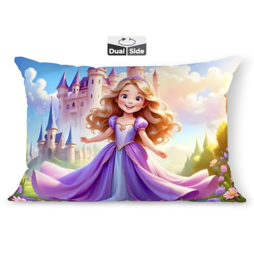 Image of Brizberry Kids Pillow Cushion with Super Soft Fabric | Animal & Cartoon Prints | 12x18 inches (Design 13)