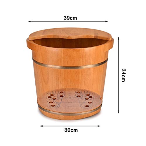 Spa de pies con barril de madera para pedicure miniatura 5