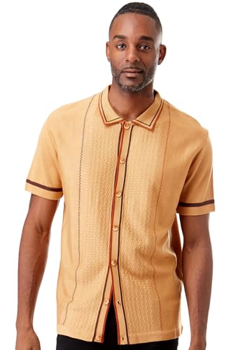 Men’s Short Sleeve Knit Sports Shirt - Modern...
