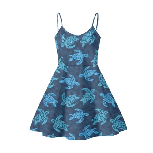 Image of Biyejit Women Casual Loose Dress Strap Long Summer Beach Swing Dress