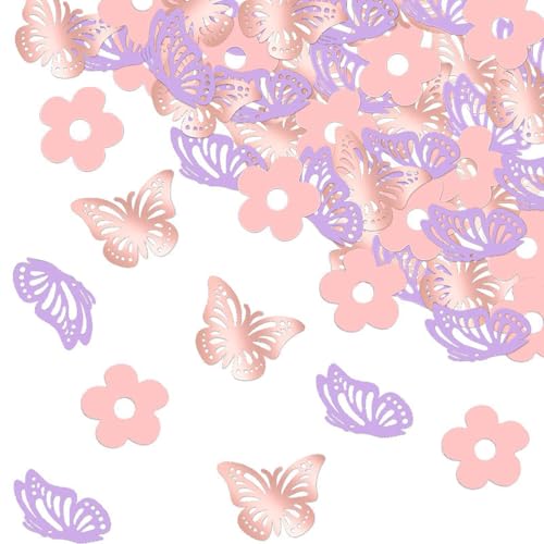 QZKJQDD Schmetterling Konfetti, 100 Stück Geburtstagsdeko,...