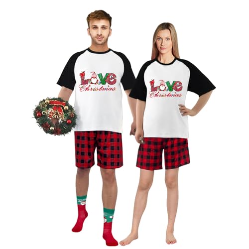 Tshirt With Shorts Pants Christmas Short Matching Pajamas Set For Women Or Men