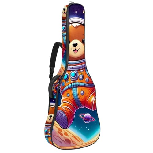 Housse pour guitare acoustique de 101,6 cm multicolore et imperméable avec poches