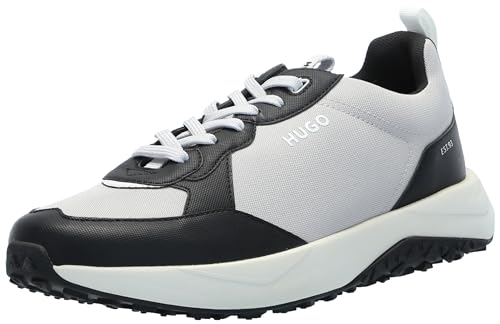 Image of Hugo Men's Logo Tape Canvas Mix Sneaker