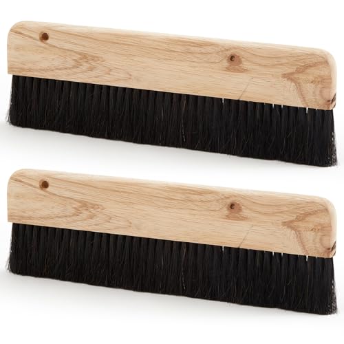 Singhoow 2 Pcs Concrete Broom 12 Inch Length Masonry Brush
