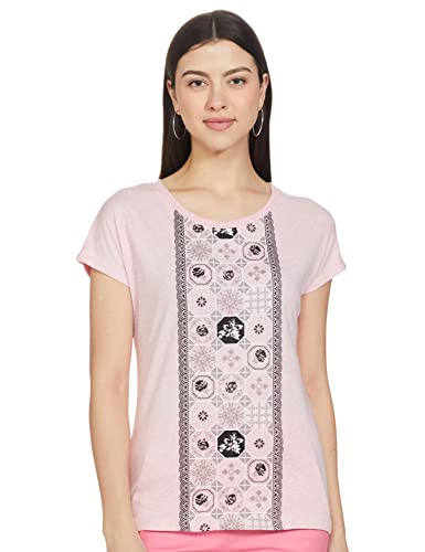 Image of Max Women's Cotton Printed Round Neck Regular Fit T-Shirt