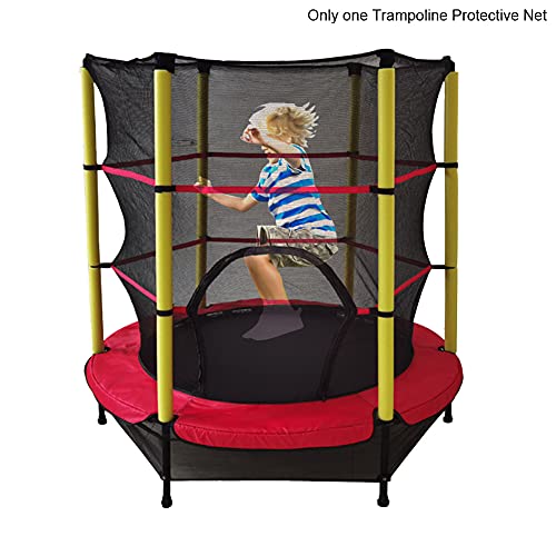 Trampoline Protective Net, Trampoline Replacement Safety Enclosure Net Trampoline Protection Replacement Net For 55'' Round Frame Trampolines For Kids Indoor Outdoor Guard #TOP2