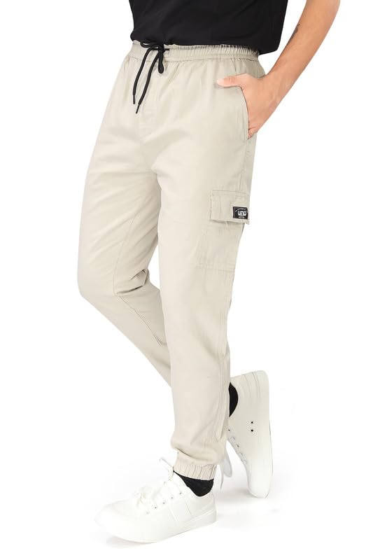 Image of UNOseven Boys Cotton Cargo Jogger Pant - Slim Fit - Available from 7 Years to Size XL