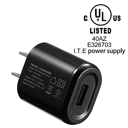Wall Charger Abosi 3 Pack 5V 1A Ul Certified Universal Power Adapter Usb 1 Port Home Wall Charger Plug Compatible With Iphone Samsung And More Device Ul Listed #TOP1