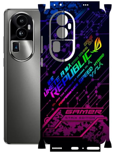Image of AtOdds - Full Body Back Screen Guard Protector Film - Lamination Wrap Skin Sticker Compatible with Oppo Reno 10 PRO Plus | Scratchproof Matte Finish (Gamer)