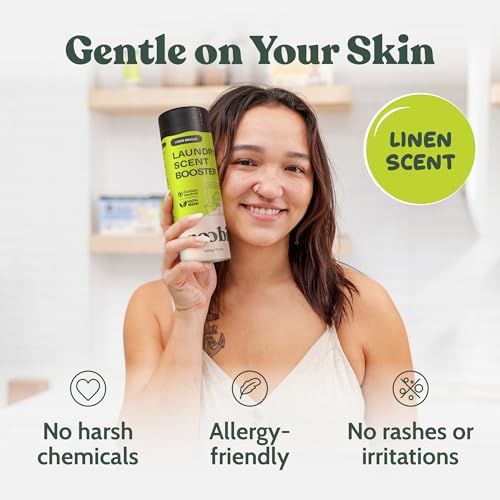 Image of Roobi Sustainable Laundry Scent Booster Beads. Linen Breeze Fragrance | 500 Grams Bulk Booster Pack, Carbon Neutral, 100% Vegan