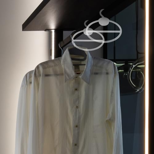 JECOMPRIS Schalhalter Organizer 30 Stück Rund Kleiderbügel Für Schals Krawatten Gürtel Multifunktional Platzsparend Zur Aufbewahrung Im Kleiderschrank