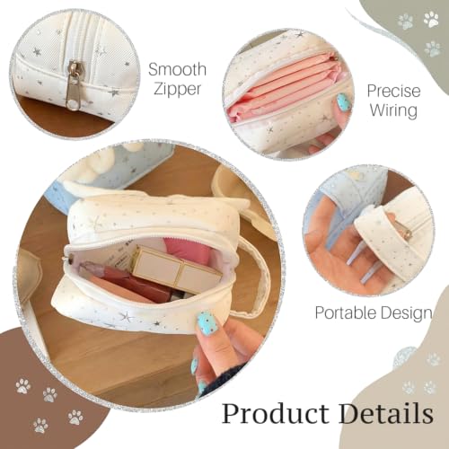 Image of MAYCREATE Y2K Small Pouches for Women Mini Cosmetic Bags Coin Pouches Set | Star Wings Compact Cute Mini Bags Ideal for Travel, Daily Storage, Womens Organized Carry, and Stylish Lightweight Use