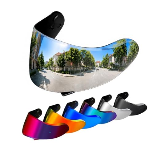 Image of PSLER Neotec 2 Visor - Neotec 2 Helmet Tinted Visor UV Protection Neotec 2 Face Shield Replacement for Neotec 2 CNS-3,Deep Silver-Mirror