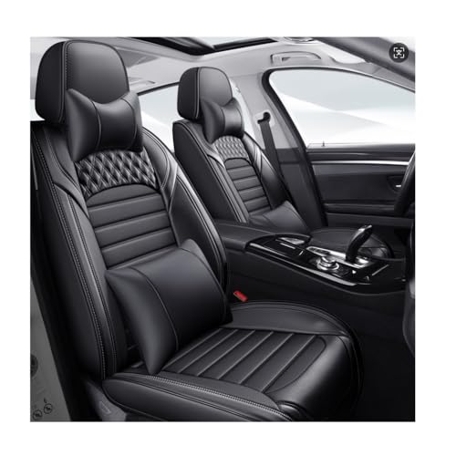 Housse de siège voiture pour Mercedes Classe E W213 en cuir deluxe noir