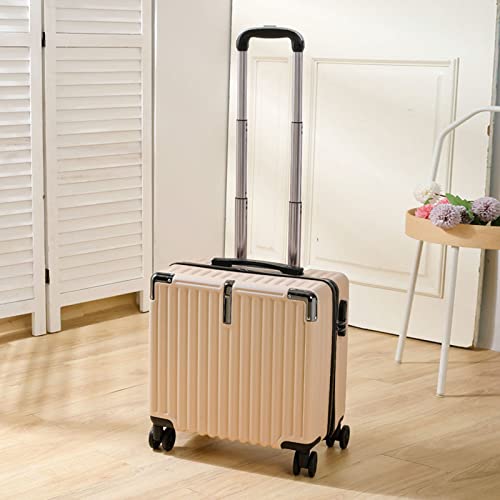 Suitcase, Light Boarding Case 18-inch Password Universal Wheel, Password Box, Suitable for Traveling (Yellow)