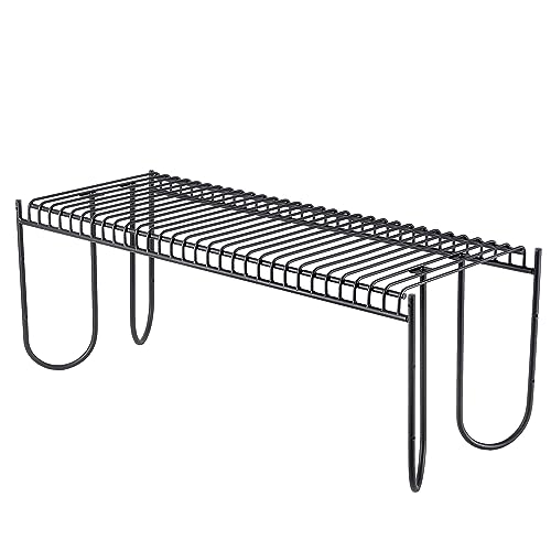 KADAX Moderne Gartenbank, Sitzbank aus pulverbeschichteten Stahl, Bank im Modulsystem, Witterungsbeständige Metallbank für Garten, Park, Terrasse (120cm / ohne Rückenlehne)