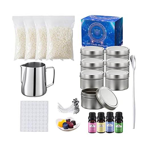 VICASKY DIY Ljus Göra Kit Bivax Doft Ljus Försörjningar Konst Och Hantverk Gåva Med Soja Vax Wicks Hällning Pot Klistermärken Färga Pigment Ljus Material Inga Enhet Silver Silv