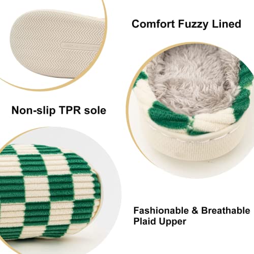 Image of Guyarns House Slippers for Women & Men - Fuzzy, Casual Indoor /Outdoor Shoes with Memory Foam & Faux Fur Lining
