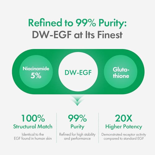 Easydew DW-EGF Melatoning Ampoule 5X - Hydrating Dark Spot Serum with Niacinamide & Glutathione for Uneven Skin - Fast Absorbing Day & Night Ampoule Korean Skin Care (Pump 0.27 fl oz, EGF 5X) - Image 6