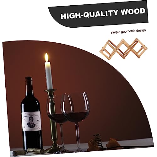 Soporte de vino plegable de madera GLEAVI miniatura 4