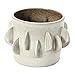 Bloomingville Handmade Stoneware Planter, Antique White Reactive Glaze, 7