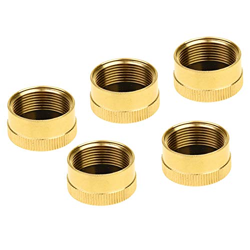 Image of YOUHO 5pcs Brass Refill Cap 1 LB Propane Bottle Cap Gas Tank Cylinder Sealed Cap Protect Cap
