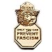 Smokey the Bear Only YOU can Prevent Fascism RESIST Wood Hat Pin | Alt US National Park Service Pin | Resist Fascism Activism Brooch