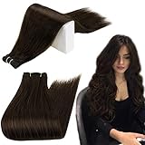 haartressen kaufen RUNATURE Echthaar Tressen Zum Einnähen verwendet 100% echtes Haar, Der Haarschuss verschmilzt unglaublich gut mit Ihrem eigenen Haar und lässt es sehr natürlich aussehen. Es kann gestylt (gewaschen, gestärkt, gekräuselt) werden. Und die Webfarbe kann dunkler gefärbt werden. Das Bleichen wird jedoch nicht empfohlen.